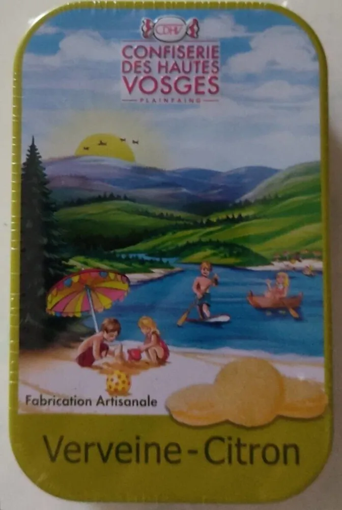 Bonbons de sucre cuit à feu nu, parfums verveine-citron