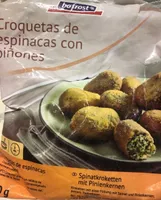 Croquetas de espinacas con piñones