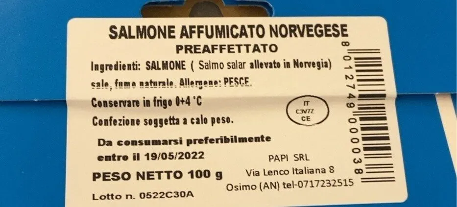 Salmone affumicato norvegese