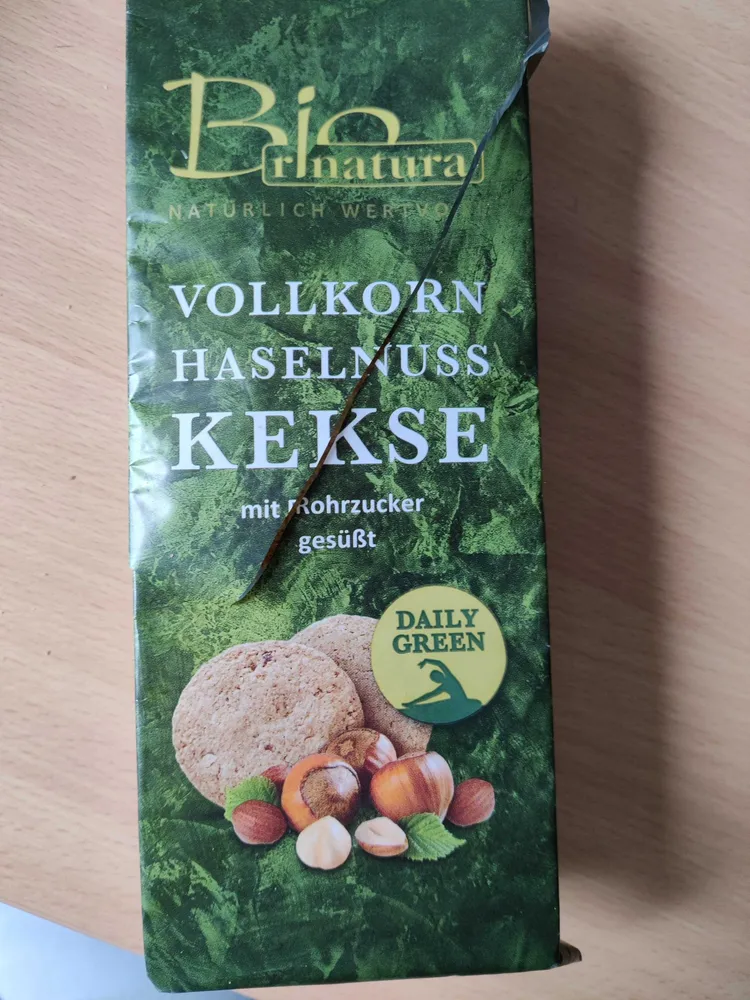 Vollkorn Haselnuss Kekse