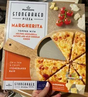 Stonebaked Pizza Margherita Topped with Melting Mozzarella, Mature and Mild Chedder Cheese