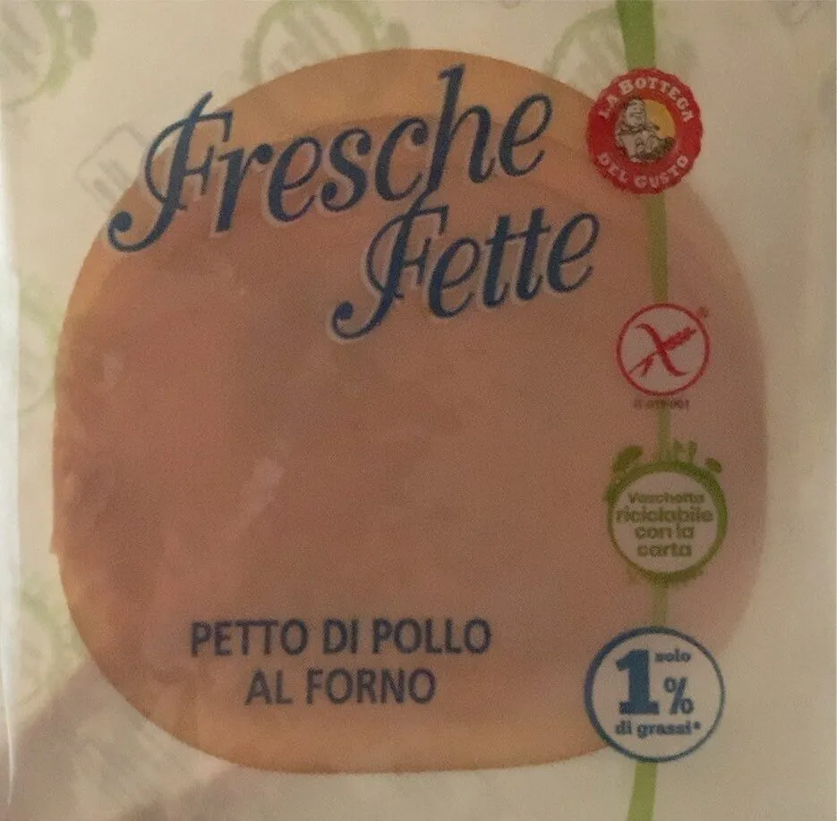 Fresche fette petto di pollo al forno