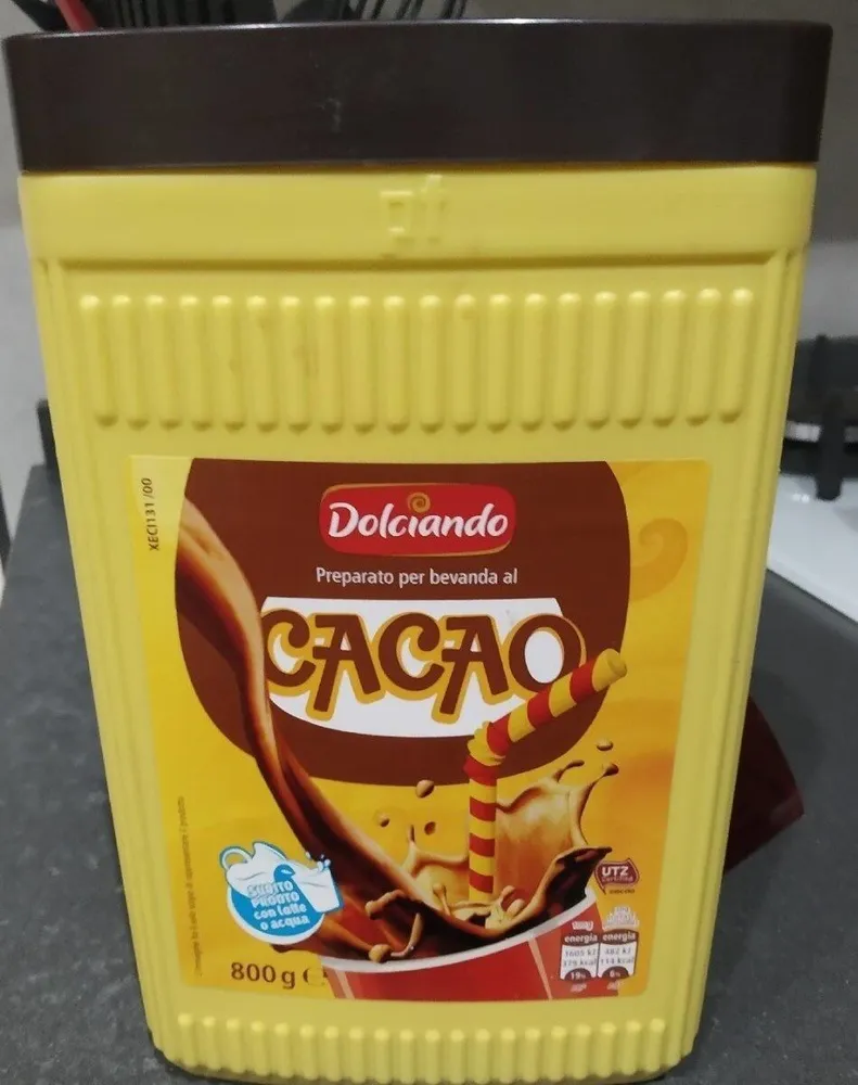 Preparato per bevanda al cacao