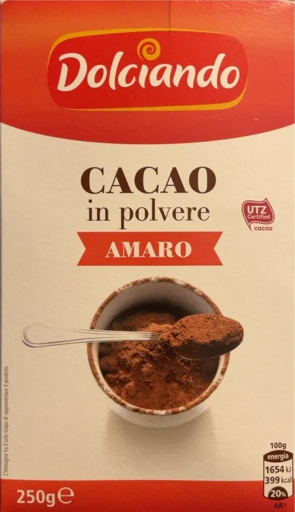 Cacao in polvere amaro