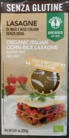 Organic italian corn rice lasagne gluten-free