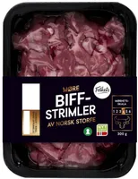 Storfe Biffstrimler 300g Folkets