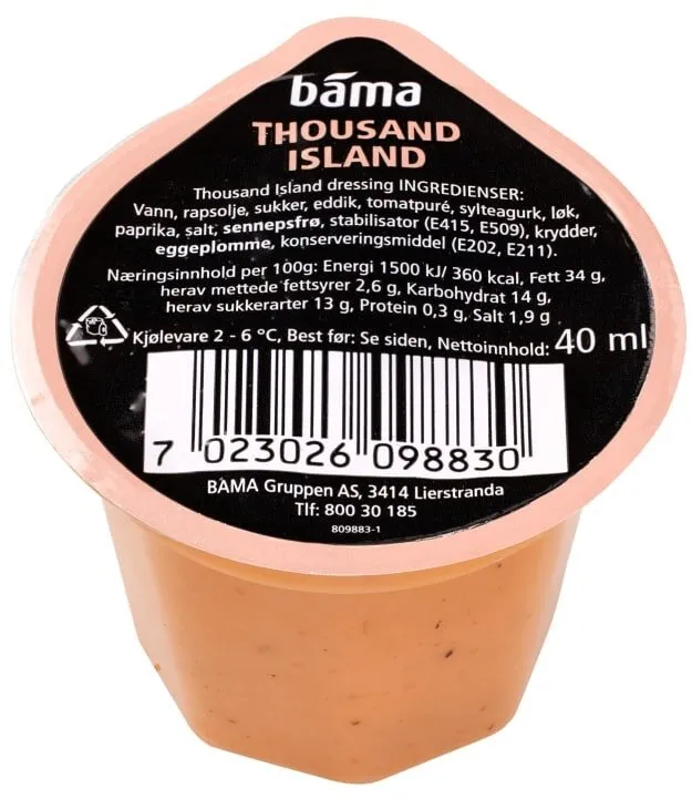 Dressing Thousand Island 40g Bama