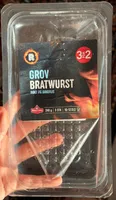 Grove bratwurst pølser