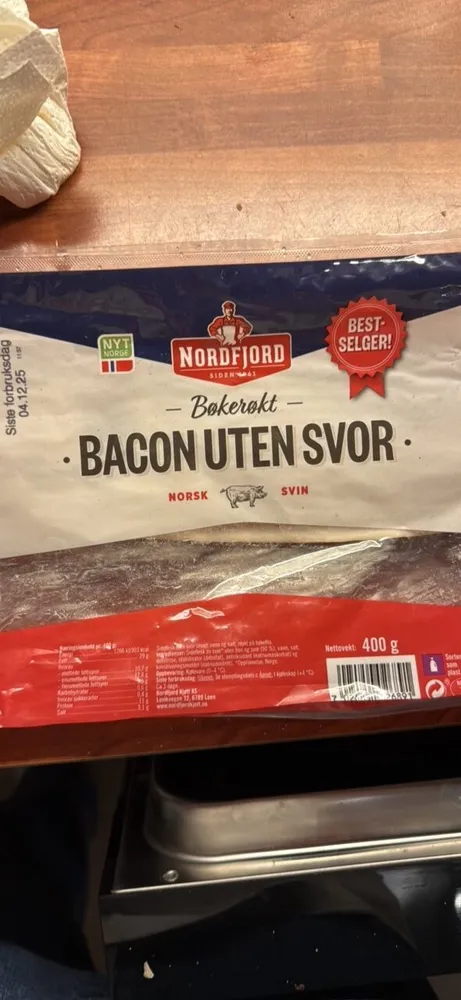 Bacon uten svor
