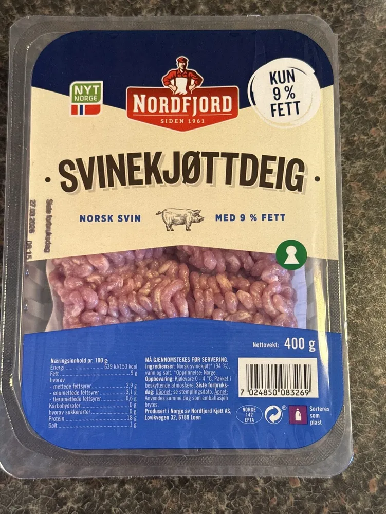Svinekjøttdeig