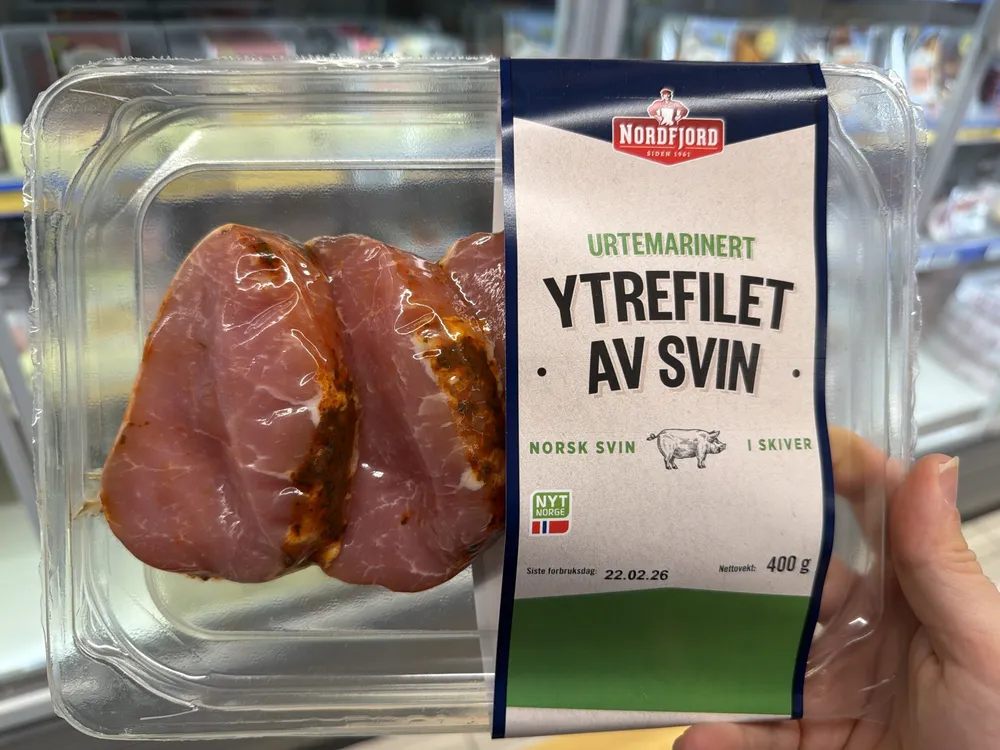 Urtemarinert ytrefilet av svin