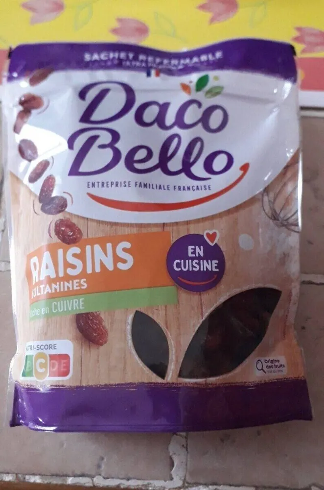 Raisins sultaninés