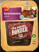 Karbonadedeig storfe 5% fett