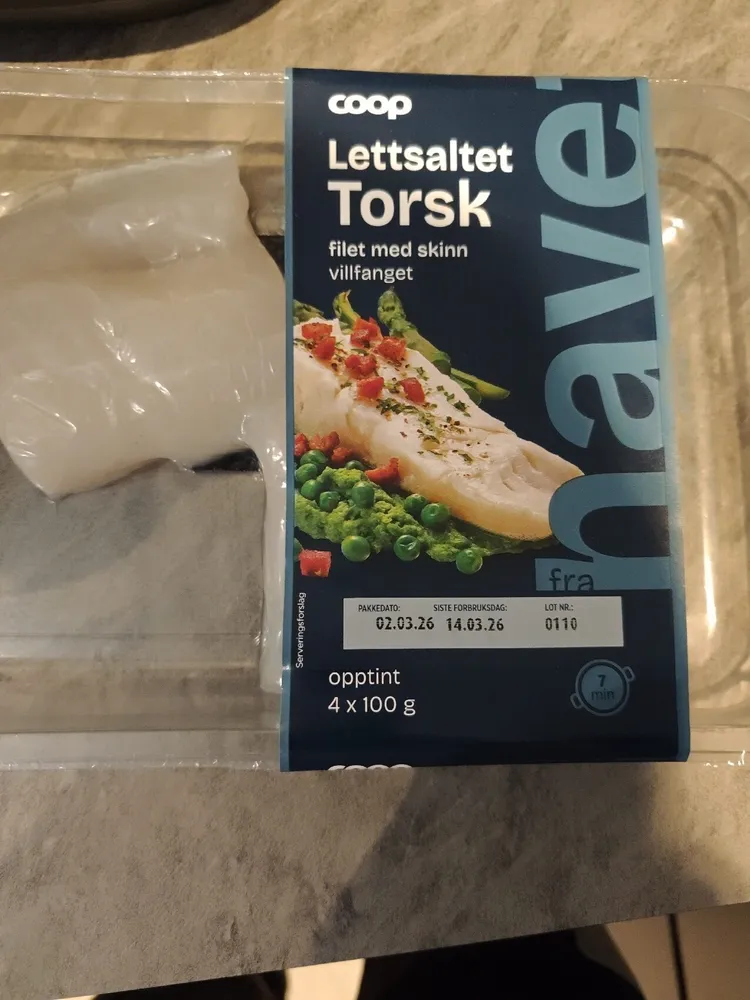 Lettsaltet Torskefilet
