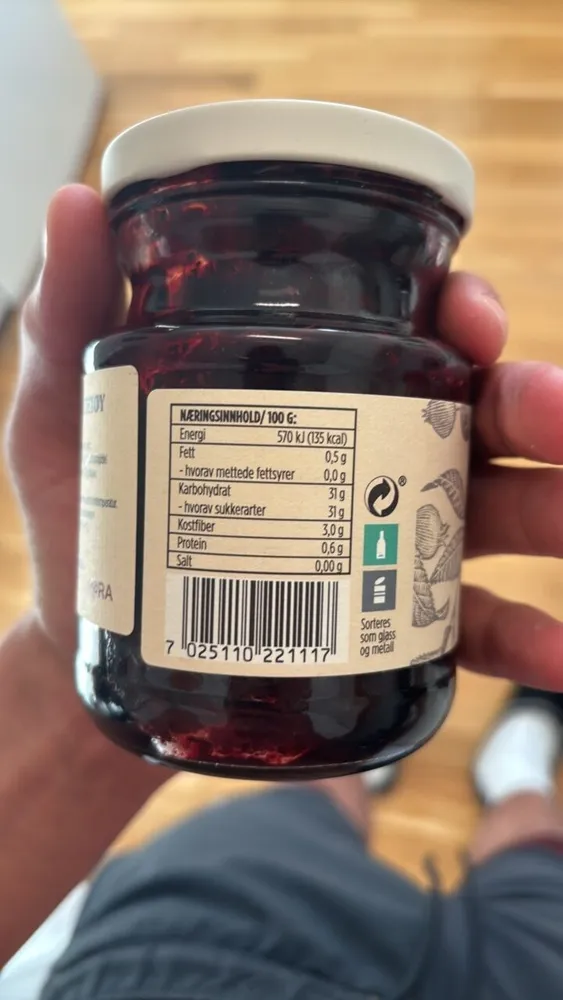 Coop blåbær syltetøy