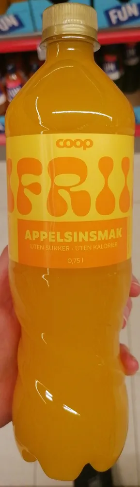 Frii saft appelsinsmak uten sukker