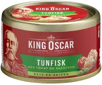 Tunfisk med tomat og basilikum