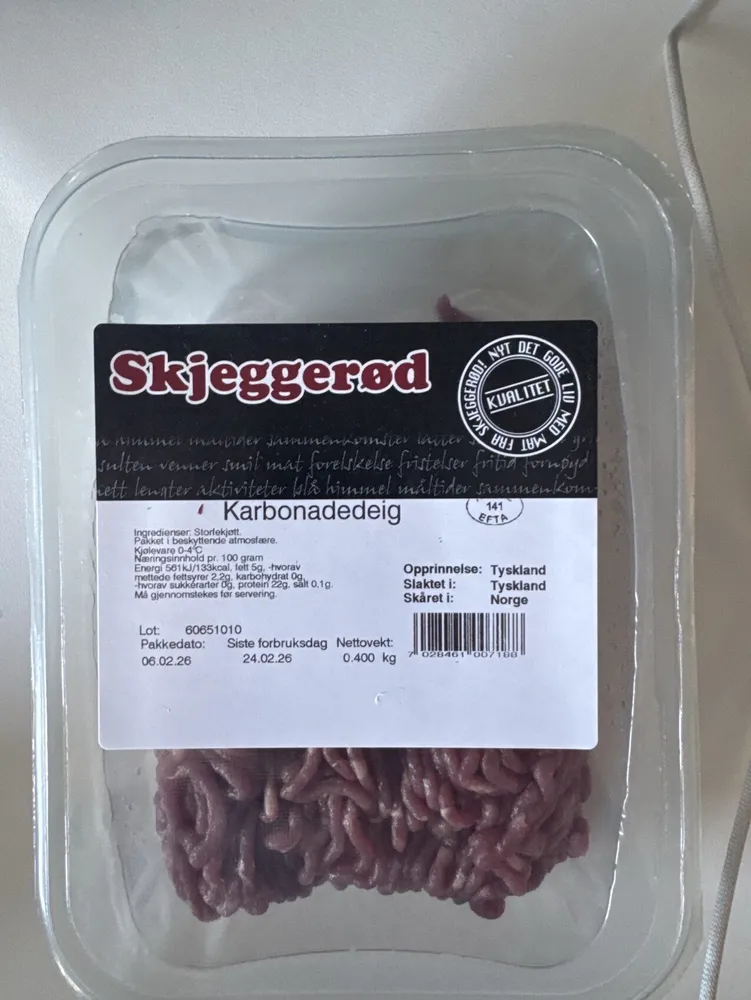 Karbonadedeig