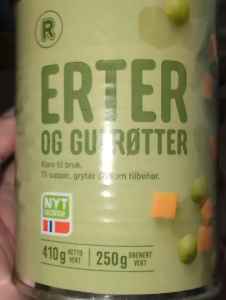 Erter & Gulrøtt
