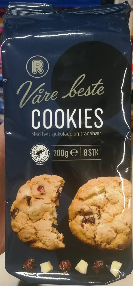 Cookies Med Hvit Sjokolade Og Bær