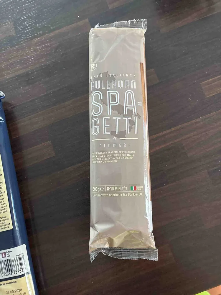 Fullkorn Spagetti Di Flumeri