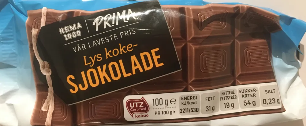 Lys Kokesjokolade