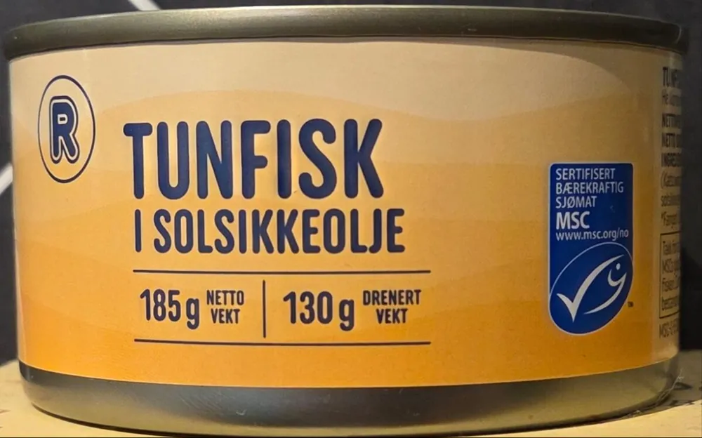Tunfisk I Solsikkeolje, Udrenert