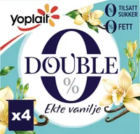 Double 0 vanilje yoghurt