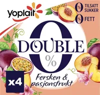 Yoplait Double Fersken&Pasjon 4x125g