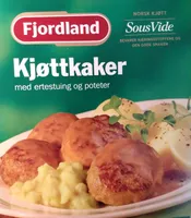 Kjøttkaker med ertestuing og poteter