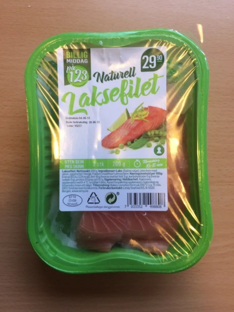 Naturell Laksefilet