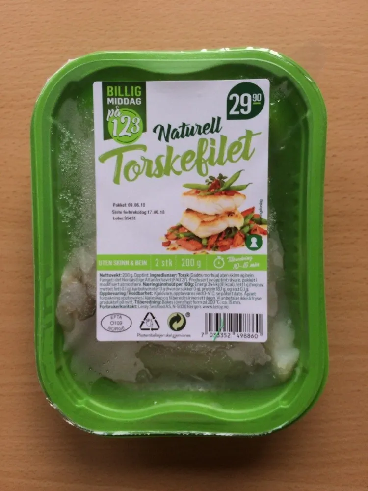 Naturell Torskefilet