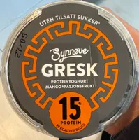 Gresk Proteinyoghurt Mango Og Pasjonsfrukt