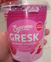 Gresk Gourmet Yoghurt Kremet Bringebær