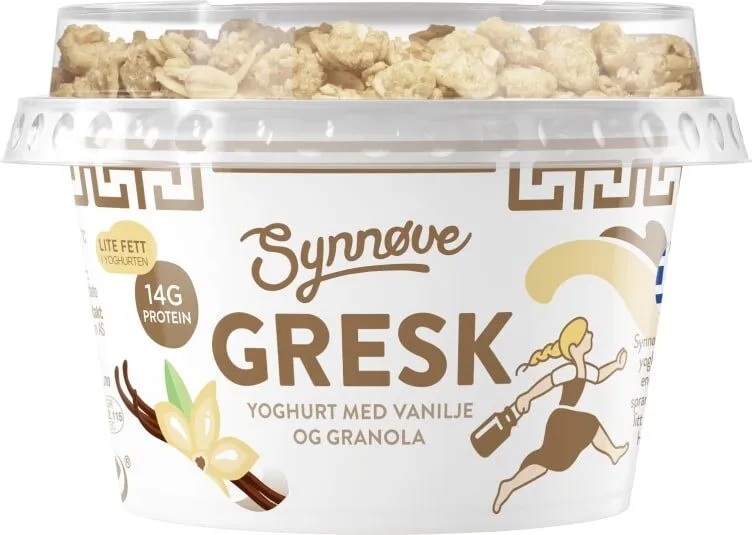 Gresk Yoghurt med Vanilje og Granola