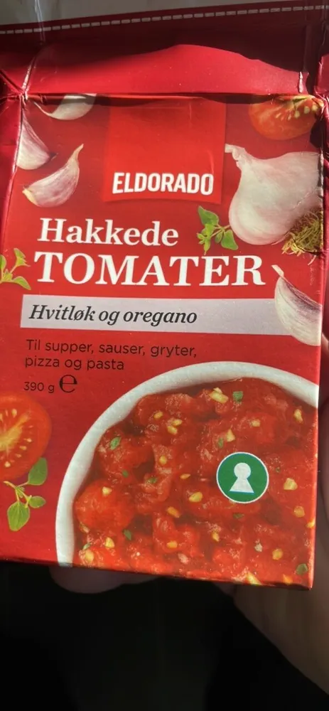 Eldorado Hakkede tomater - Hvitløk og oregano