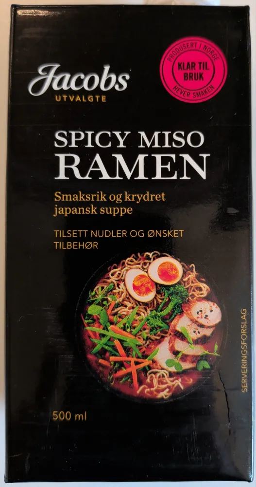 Ramensuppe Spicy Miso 500ml Jacobs Utvalgte