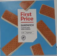 Sandwich Fløteis med vaniljesmak