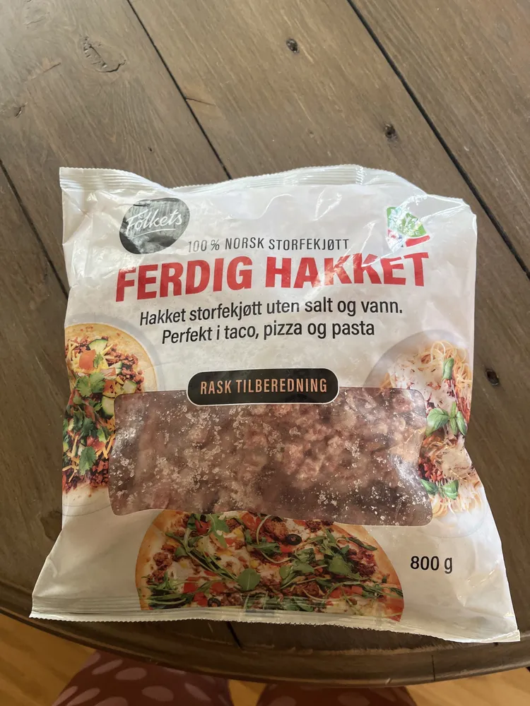 Ferdig halket norsk storfekjøtt