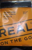 Energy drink with taste of peach