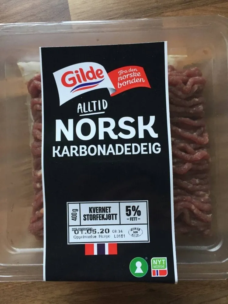 Gilde karbonadedeig 5%fett