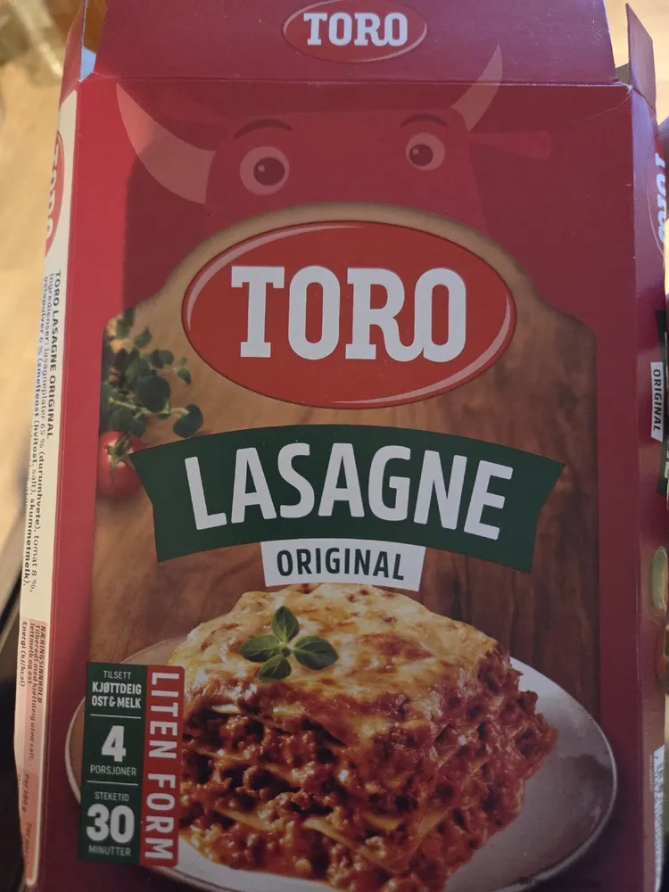 Lasagne Ovnsrett 200g Toro