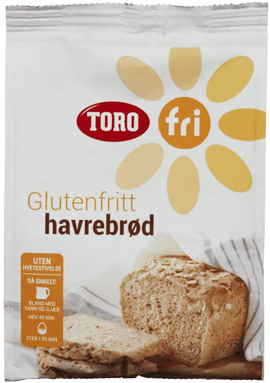 Toro Fri Havrebrød Glutenfri 409g