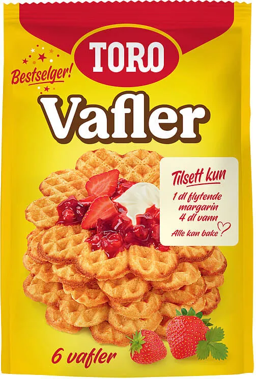 Ekte bakeglede Vafler
