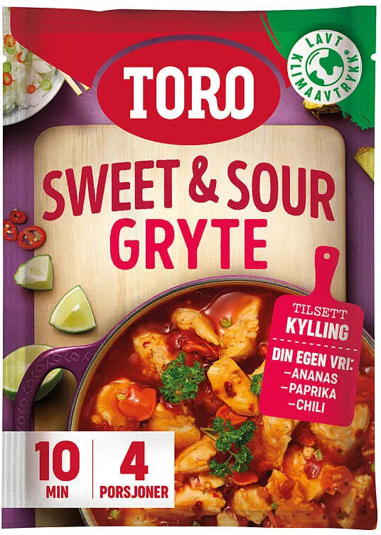 Sweet & Sour Gryte 152g Toro