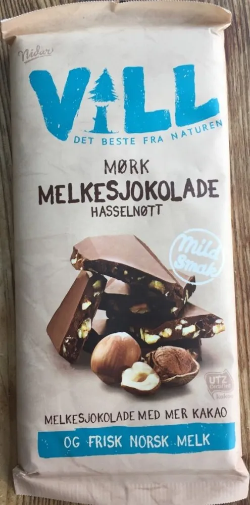 Mørk Melkesjokolade Hasselnøtt