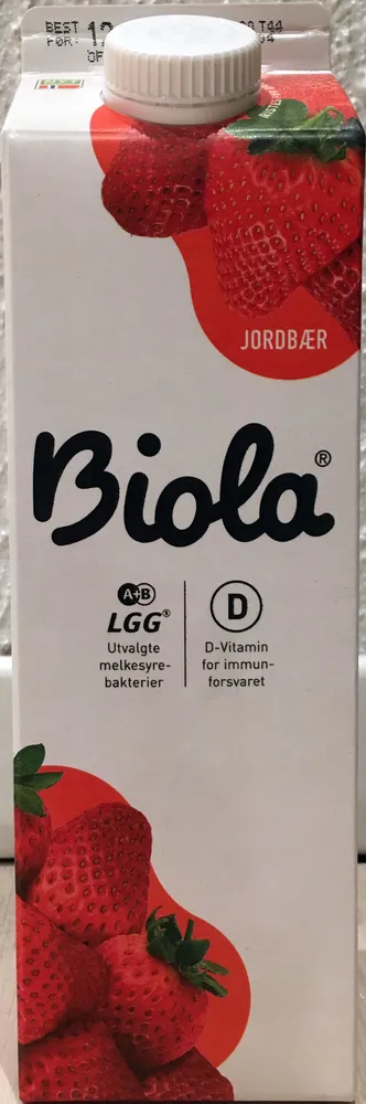 Biola Syrnet Melk Jordbær