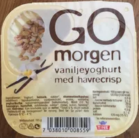 Go morgen vaniljeyoghurt med havrecrisp