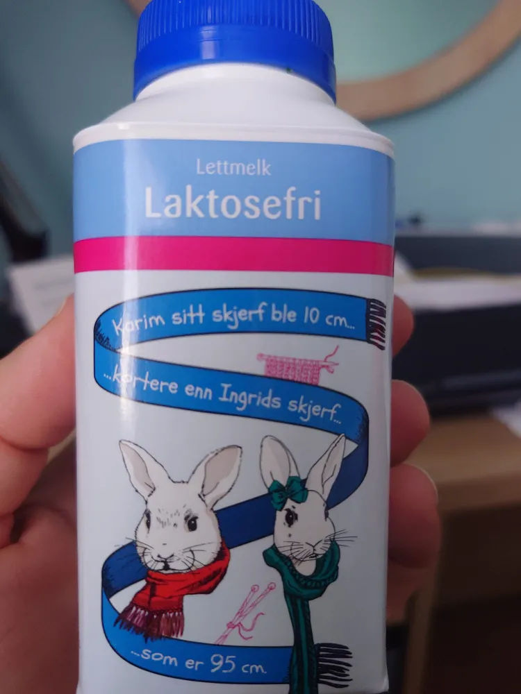 Lettmelk laktosefri