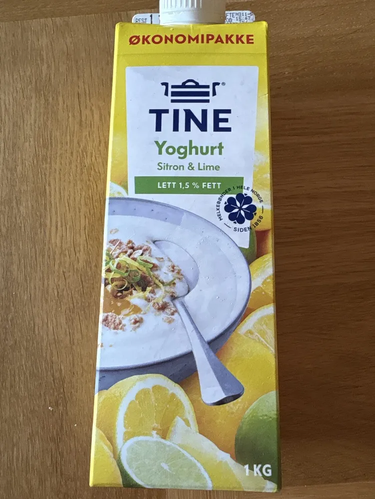 Yoghurt sitron & line